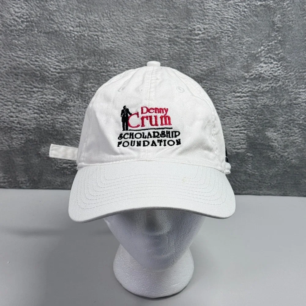 Adidas Denny Crum Scholarship Hat Mens White UofL Basketball Strapback Cap